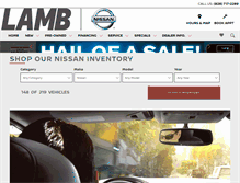 Tablet Screenshot of lambnissan.com
